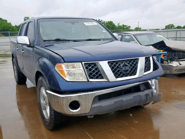 1N6AD07U95C457457 - 2005 NISSAN FRONTIER C BLUE photo 1