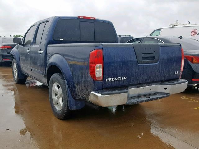 1N6AD07U95C457457 - 2005 NISSAN FRONTIER C BLUE photo 3