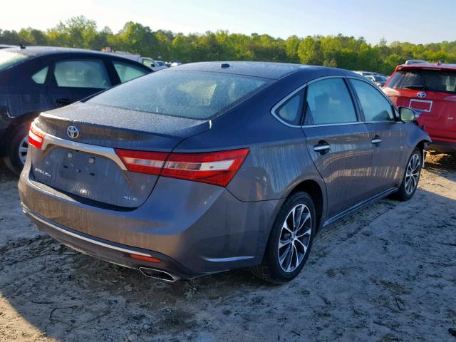 4T1BK1EB5JU284802 - 2018 TOYOTA AVALON XLE GRAY photo 4