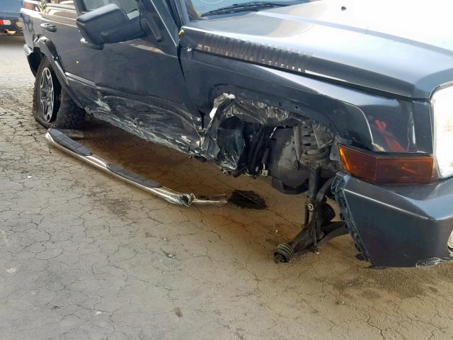1J8HG58266C349116 - 2006 JEEP COMMANDER BLACK photo 9