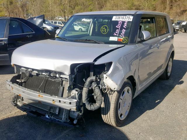 JTLZE4FE2A1115136 - 2010 TOYOTA SCION XB SILVER photo 2