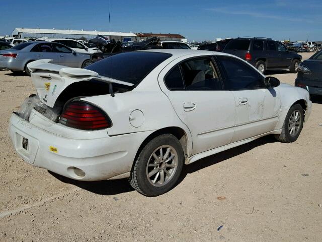 1G2NF52E34C249928 - 2004 PONTIAC GRAND AM S WHITE photo 4