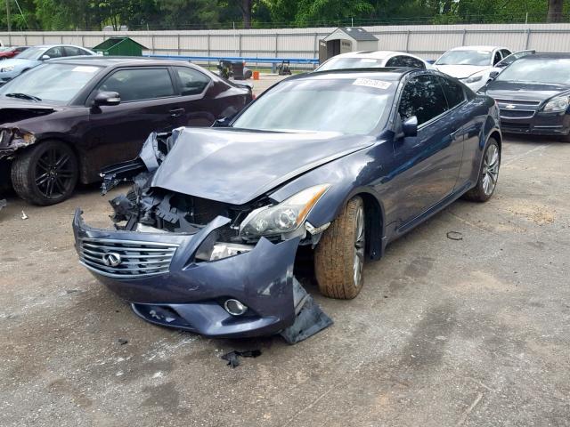 JN1CV6EK4CM421215 - 2012 INFINITI G37 BLUE photo 2