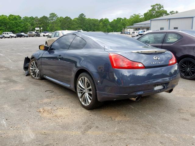 JN1CV6EK4CM421215 - 2012 INFINITI G37 BLUE photo 3