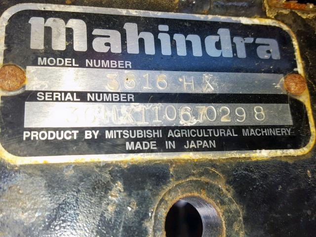 36HX110670298 - 2012 MAHINDRA AND MAHINDRA TRACTOR RED photo 10