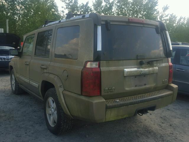 1J8HG58276C168395 - 2006 JEEP COMMANDER BEIGE photo 3