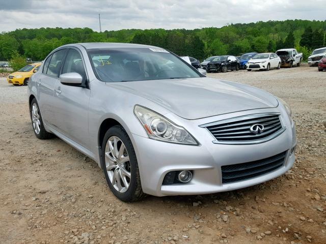 JN1CV6AR6AM253013 - 2010 INFINITI G37 SILVER photo 1