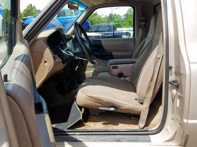 1FTYR10C6WUB03806 - 1998 FORD RANGER BROWN photo 5