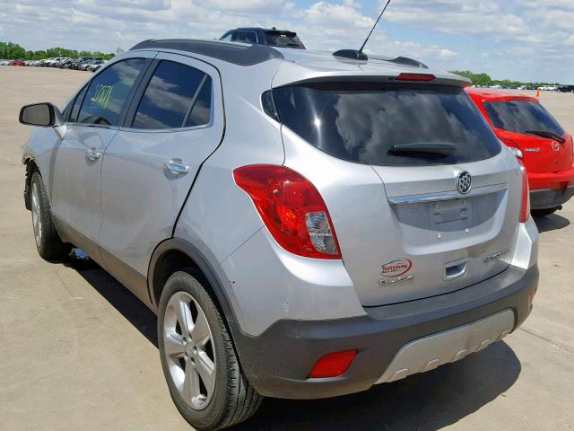 KL4CJCSB1GB727022 - 2016 BUICK ENCORE SILVER photo 3
