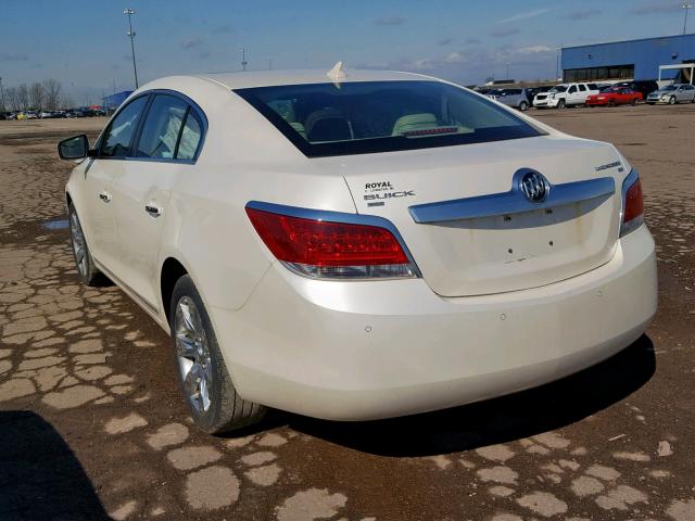 1G4GD5ED5BF268100 - 2011 BUICK LACROSSE C WHITE photo 3