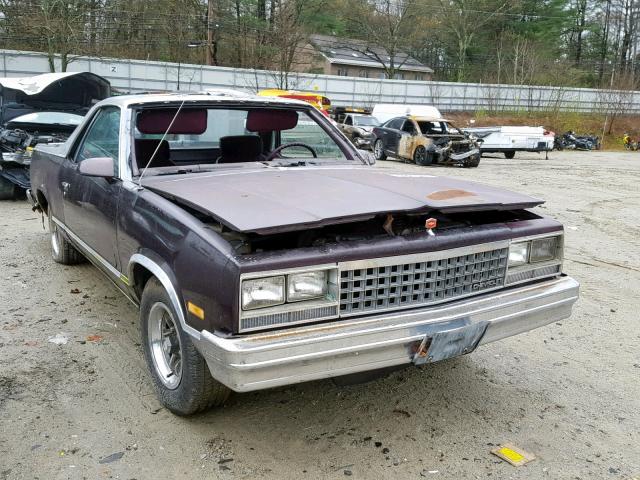 3GCCW80H3GS906646 - 1986 CHEVROLET EL CAMINO BURGUNDY photo 1