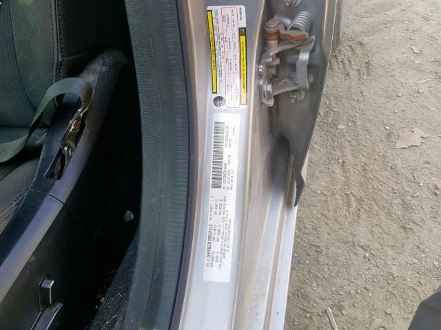 1C3CCBBB5EN186406 - 2014 CHRYSLER 200 TOURIN SILVER photo 10