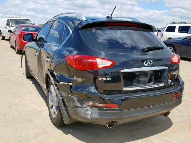 JNKAJ09EX8M304777 - 2008 INFINITI EX35 BASE BLACK photo 3