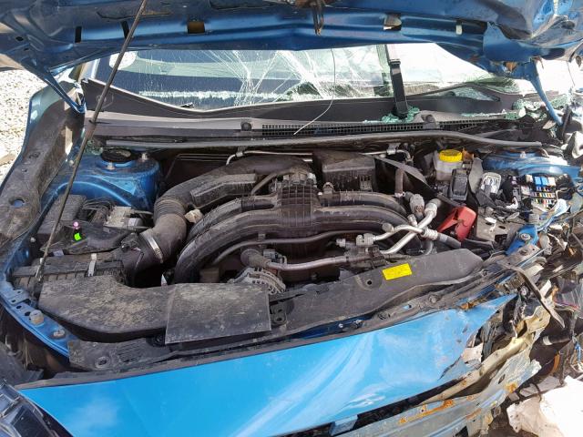 4S3GTAA67H1729603 - 2017 SUBARU IMPREZA BLUE photo 7