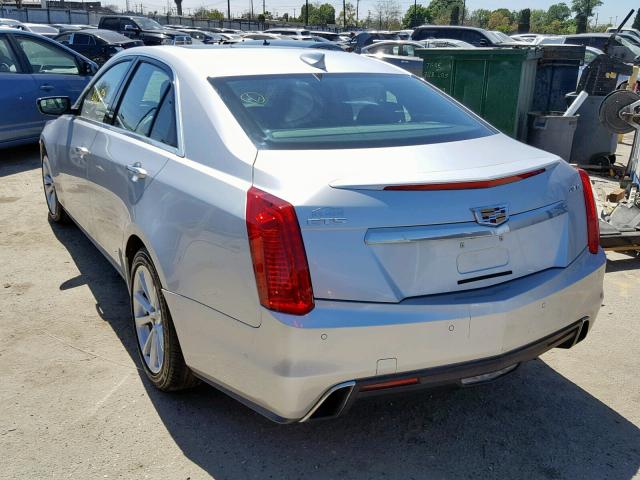 1G6AR5SX9H0120895 - 2017 CADILLAC CTS LUXURY SILVER photo 3