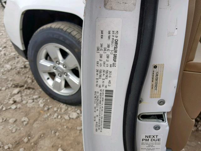 1C4NJCBA1ED552312 - 2014 JEEP COMPASS SP 白色 照片 10