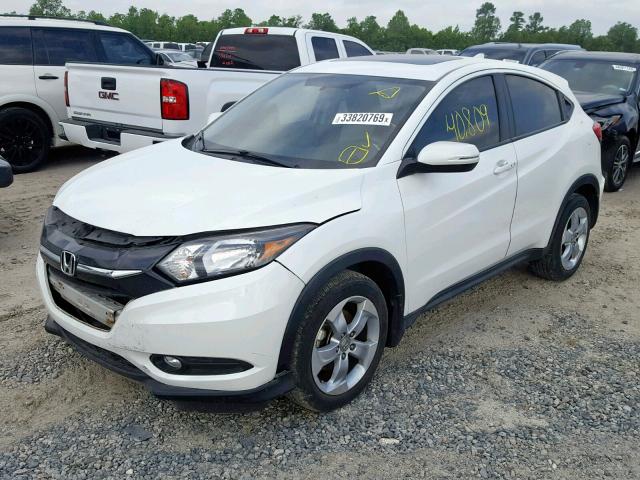 3CZRU5H54GM737129 - 2016 HONDA HR-V EX WHITE photo 2