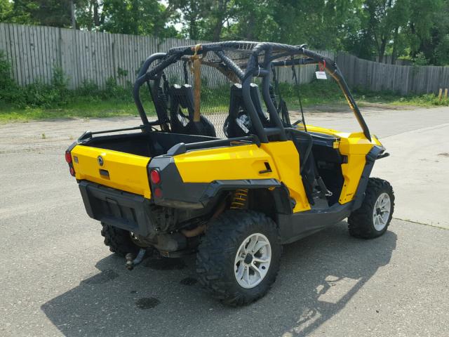 3JBKKAN25FJ001383 - 2015 CAN-AM COMMANDER YELLOW photo 8