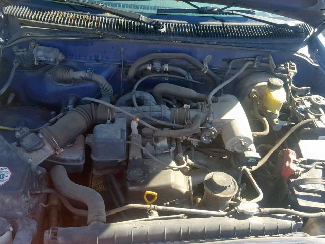 4TANL42N4YZ590803 - 2000 TOYOTA TACOMA BLUE photo 7