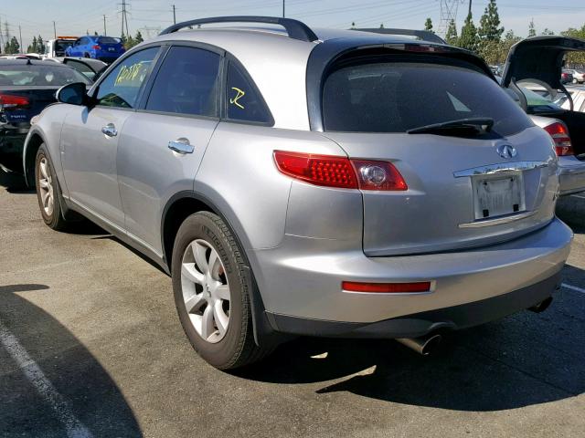 JNRAS08U53X101763 - 2003 INFINITI FX35 SILVER photo 3