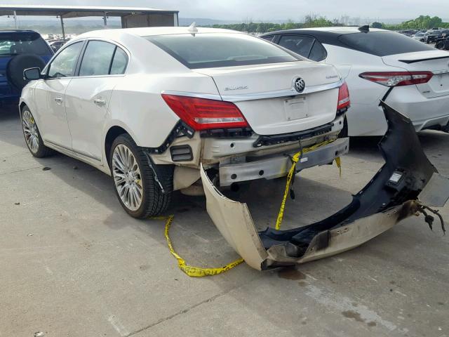 1G4GF5G38EF155602 - 2014 BUICK LACROSSE T WHITE photo 3