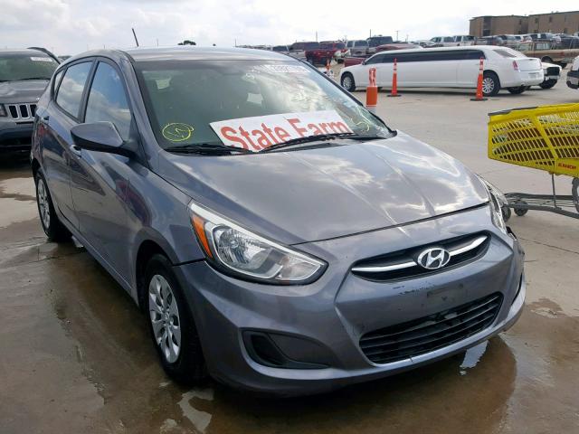 KMHCT5AE2FU211886 - 2015 HYUNDAI ACCENT GS GRAY photo 1