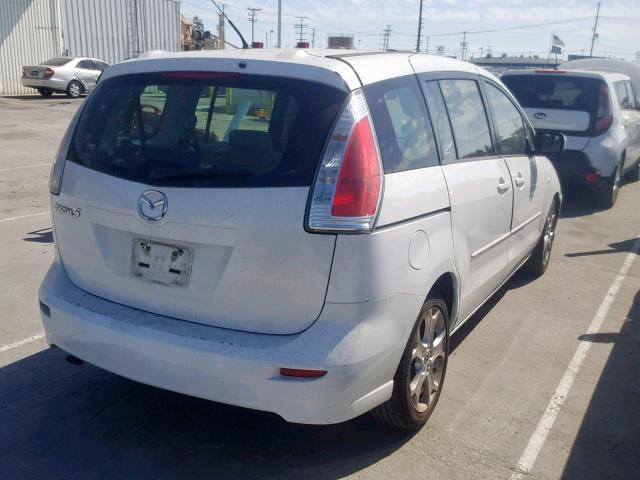 JM1CR29L390358590 - 2009 MAZDA 5 WHITE photo 4