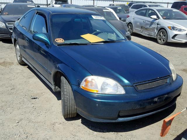 1HGEJ6220VL064423 - 1997 HONDA CIVIC DX GREEN photo 1