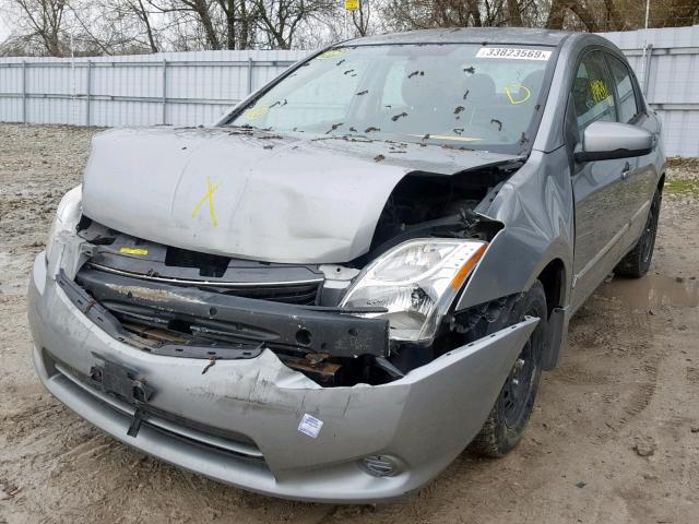 3N1AB6APXCL662112 - 2012 NISSAN SENTRA 2.0 GRAY photo 2