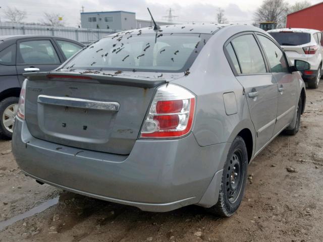 3N1AB6APXCL662112 - 2012 NISSAN SENTRA 2.0 GRAY photo 4