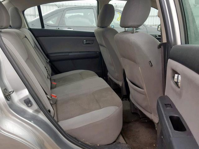 3N1AB6APXCL662112 - 2012 NISSAN SENTRA 2.0 GRAY photo 6