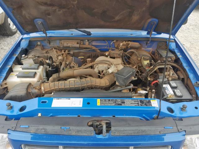 1FTYR10U31PB22202 - 2001 FORD RANGER BLUE photo 7