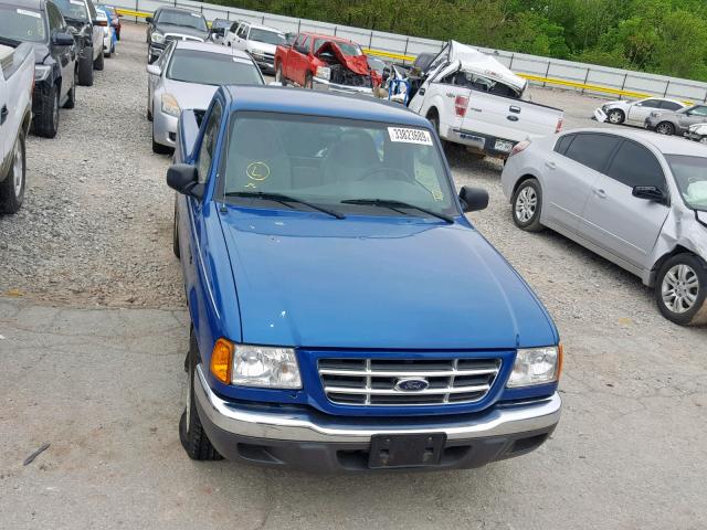 1FTYR10U31PB22202 - 2001 FORD RANGER BLUE photo 9