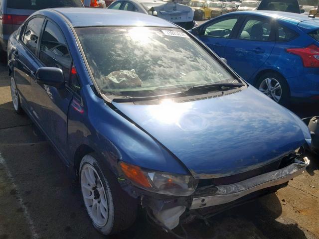 1HGFA15276L051334 - 2006 HONDA CIVIC DX BLUE photo 1