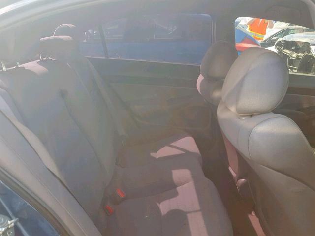 1HGFA15276L051334 - 2006 HONDA CIVIC DX BLUE photo 6