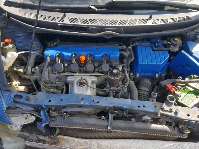 1HGFA15276L051334 - 2006 HONDA CIVIC DX BLUE photo 7