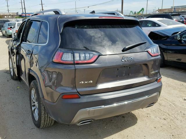 1C4PJMDN2KD180912 - 2019 JEEP CHEROKEE L GRAY photo 3