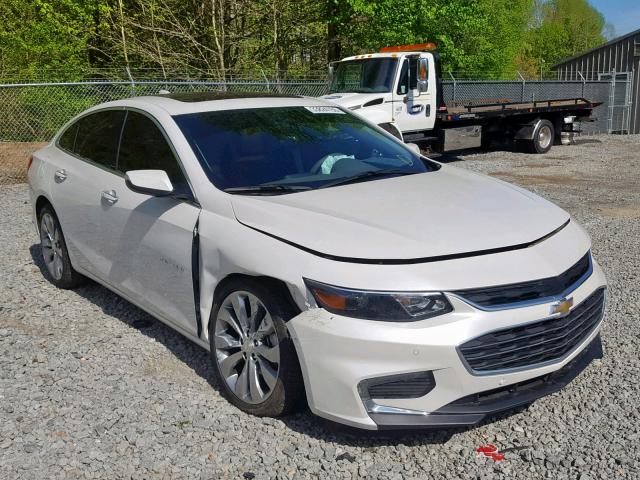 1G1ZE5SX2JF118123 - 2018 CHEVROLET MALIBU PRE WHITE photo 1