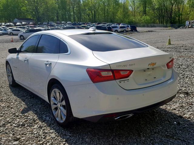 1G1ZE5SX2JF118123 - 2018 CHEVROLET MALIBU PRE WHITE photo 3