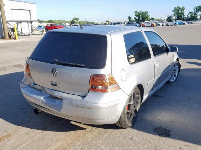 WVWDC21J31W179581 - 2001 VOLKSWAGEN GTI GLS GRAY photo 4