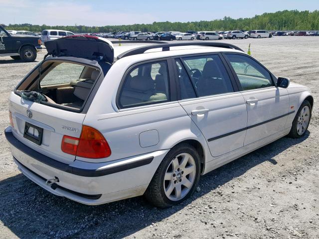 WBAAW33431ET40425 - 2001 BMW 325 IT WHITE photo 4