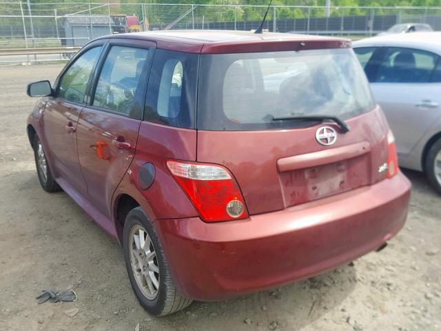 JTKKT604560167204 - 2006 TOYOTA SCION XA RED photo 3