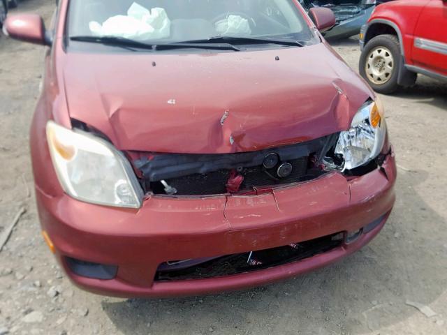 JTKKT604560167204 - 2006 TOYOTA SCION XA RED photo 9