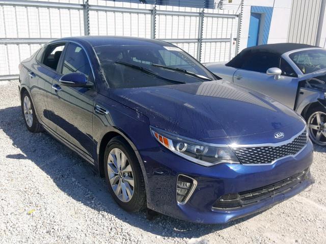 5XXGT4L31JG214594 - 2018 KIA OPTIMA LX BLUE photo 1