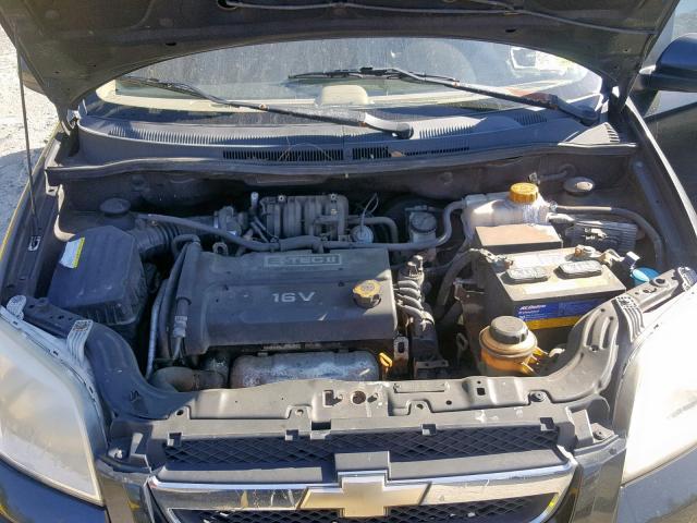 KL1TD56667B046416 - 2007 CHEVROLET AVEO BASE Qara foto 7