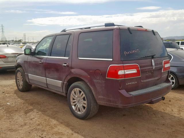 5LMJJ2H5XBEJ05639 - 2011 LINCOLN NAVIGATOR 栗色 照片 3