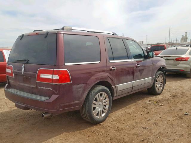 5LMJJ2H5XBEJ05639 - 2011 LINCOLN NAVIGATOR 栗色 照片 4