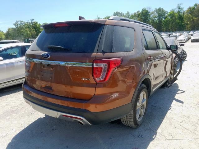 1FM5K8D83HGA46824 - 2017 FORD EXPLORER XLT  photo 4