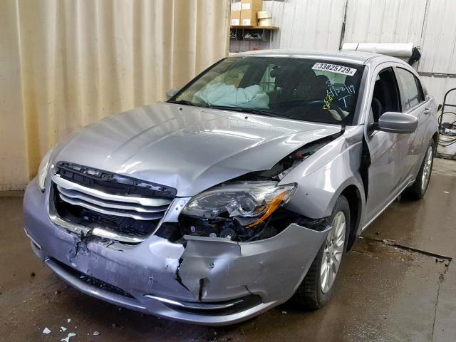 1C3CCBAB7DN641241 - 2013 CHRYSLER 200 LX SILVER photo 2