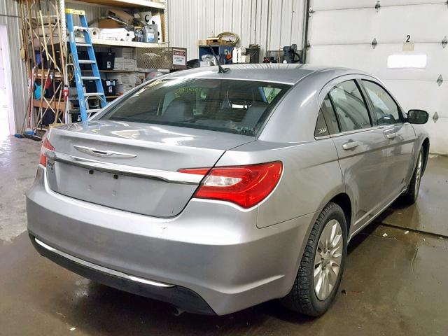 1C3CCBAB7DN641241 - 2013 CHRYSLER 200 LX SILVER photo 4